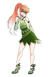 commission done by @LilyDoodles! - heavily stylized!